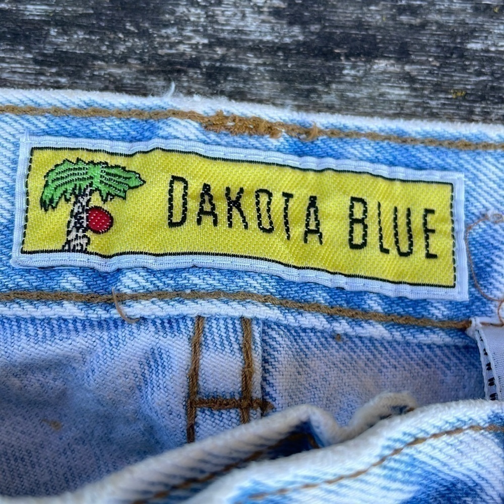 RARE Vintage 80's Dakota Blue Lou Lou Comic Strip Light Wash Denim Jeans size 7 - Picture 7 of 9